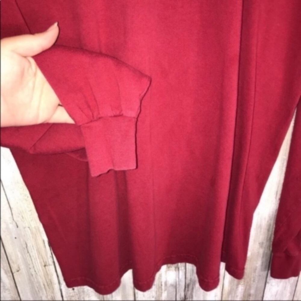 Arkansas Razorbacks Long Sleeve Tee Women’s Large Red NCAA Shirt Cotton Game Day - Picture 3 of 4